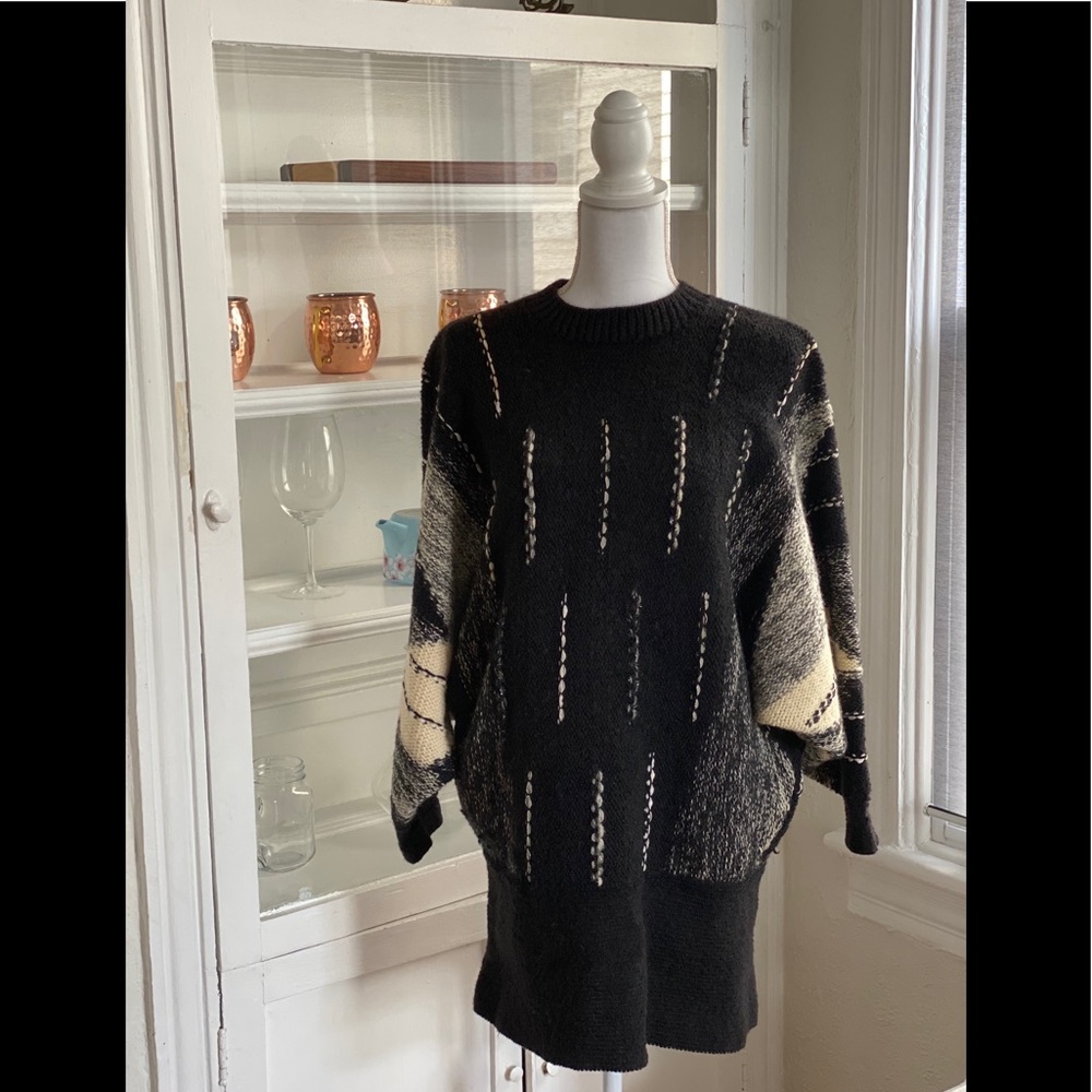 Vintage Wool Like Oversized Sweater